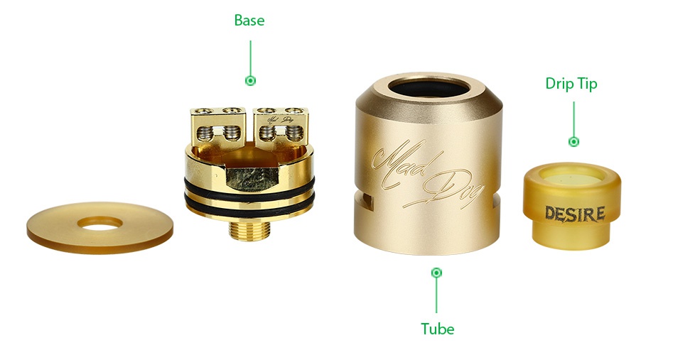 Desire Mad Dog RDA Kit Base D p T DESIRE Tube