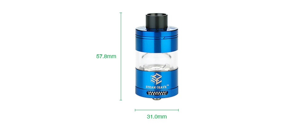 Steam Crave Glaz RTA 7ml 57 8mm 31 0mm