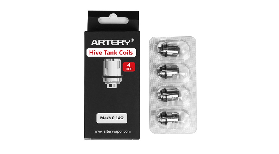Artery Hive Mesh Tank Replacement Coil 4pcs ART R Hive Tank Coils h0149 www arteryvapor com