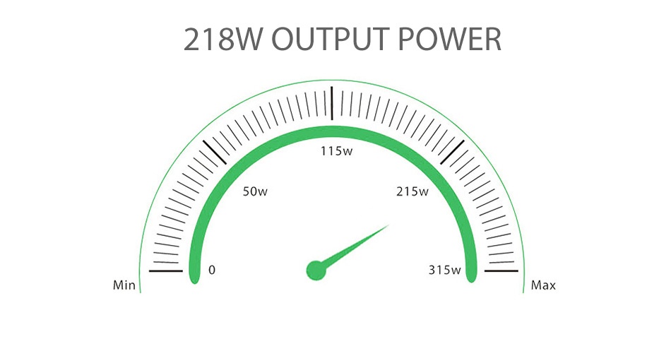 Smoant Charon 218W Adjustable VV Box MOD 218W OUTPUT POWER 115W 50w 215W W n