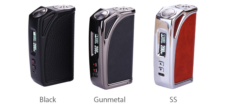 Think Vape MKL200 TC Box MOD BNs4 ac Gunmetal SS