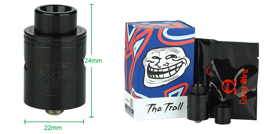 WOTOFO The Troll V2 RDA Y24mm  7  22mm