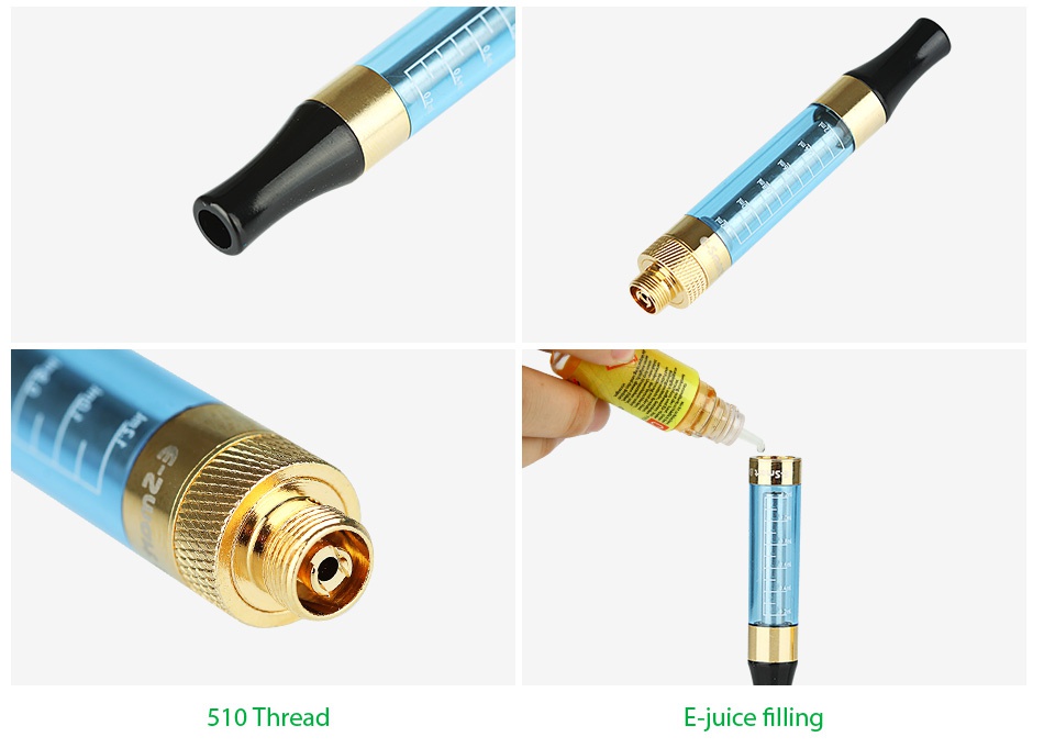 Kangertech E-smart 510 BCC Clearomizer 1.2ml 5pcs 510 Thread E juice filling