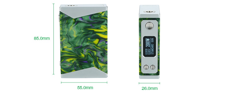 Stentorian Basilisk 200W VW Box MOD Pink blue Black  red Yellow Green Red  blue purple yellow