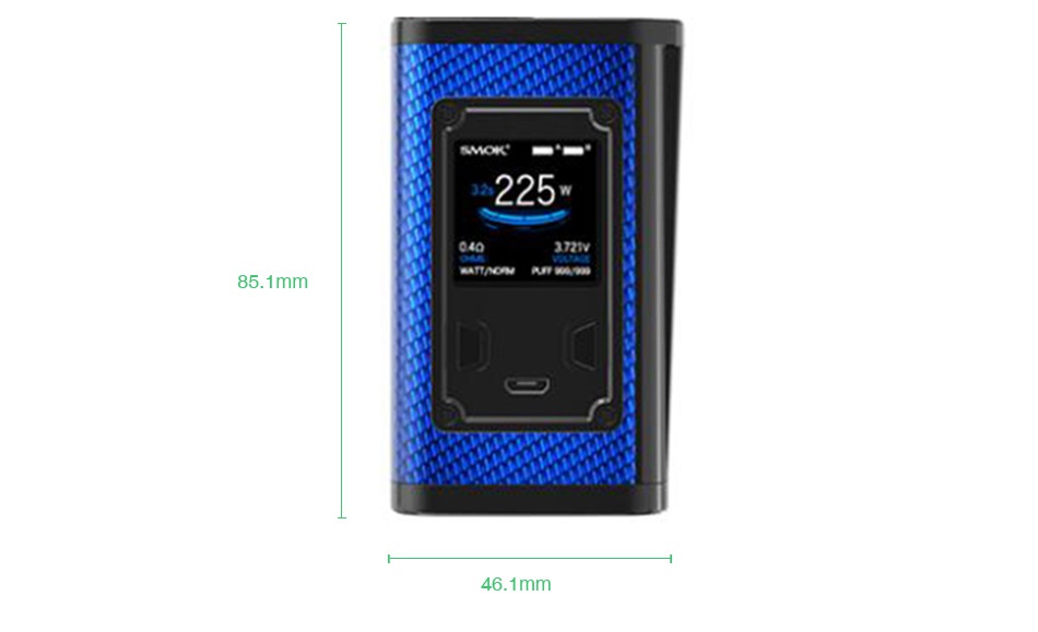 SMOK Majesty 225W TC Box MOD 225w 225w 225w 225w 3729Y Black Purple Blue carbon fiber and black carbon fiber and black carbon fiber and black carbon fiber and black