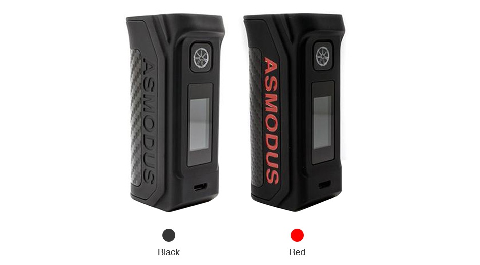 Asmodus Amighty 100W Touch Screen TC Box MOD Black Red
