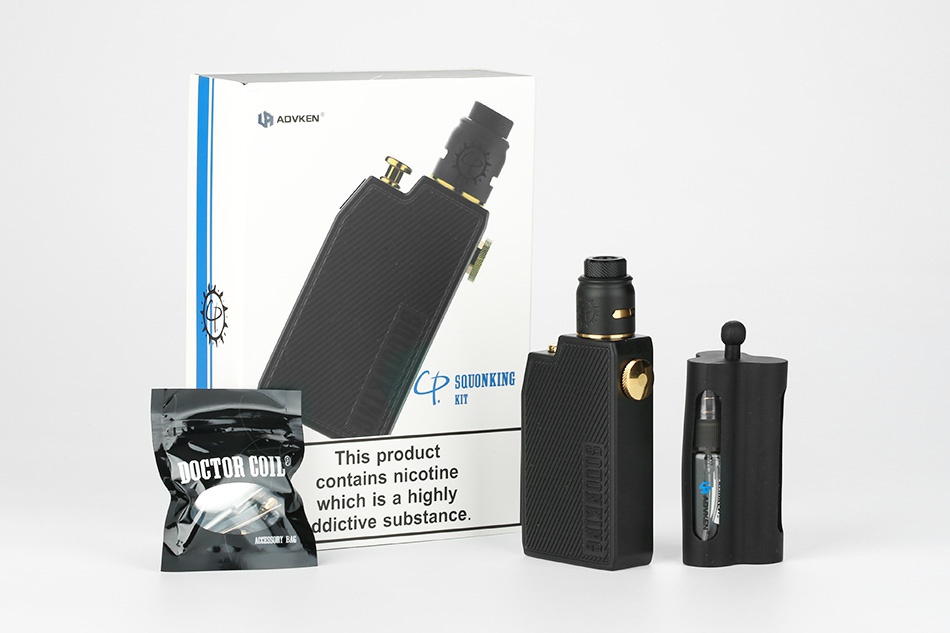 Advken CP Squonking Kit SQUONKING duct DOCTOR CUIL nicotine hich is a high ictive substance