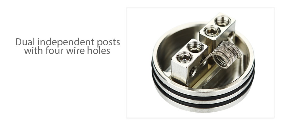 WOTOFO Serpent BF RDA Dual independent posts with four wire holes