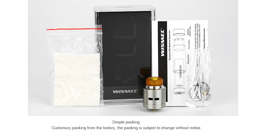 WISMEC Guillotine RDA    WISMEL   Customary pack far packing is subject to chang