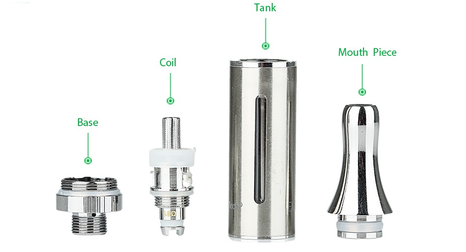 Kangertech EMUS BCC Cartomizer 1.2ml 5pcs Tank Mouth piece coil Base