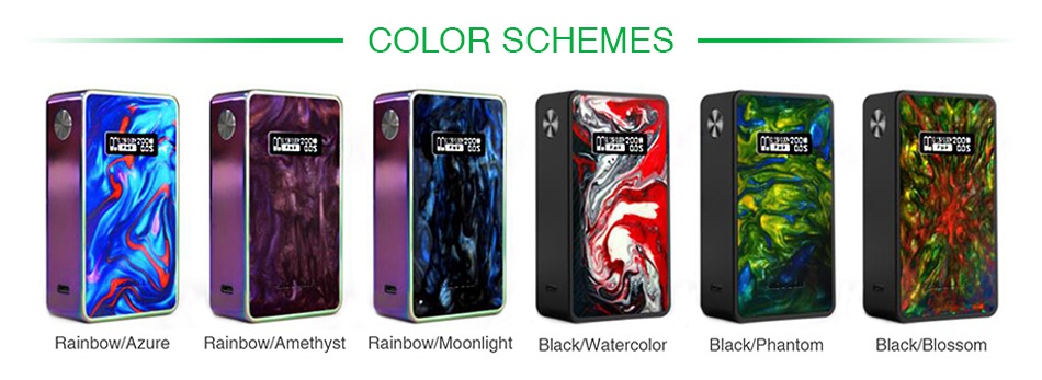 SNOWWOLF 200W-R 235W TC Box MOD 200w R SNOWWO RAINBOW  RESIN