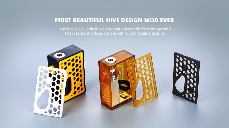 [UK Design] Swedish Vaper Hive Squonk BF Box MOD Honey Comb Version NightWasp version