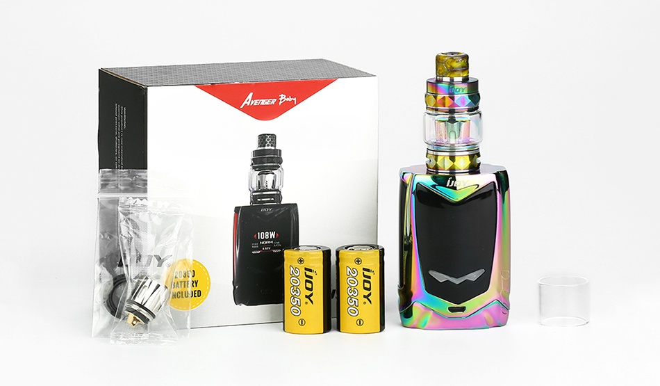 IJOY Avenger Baby 108W Voice Control TC Kit 2800mAh B ATTE JHCLU JED