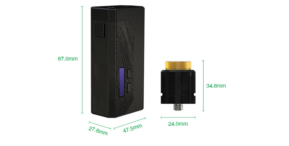 WISMEC Luxotic MF Box VV Kit with Guillotine V2(with Screen) 87 omm 24 0mm
