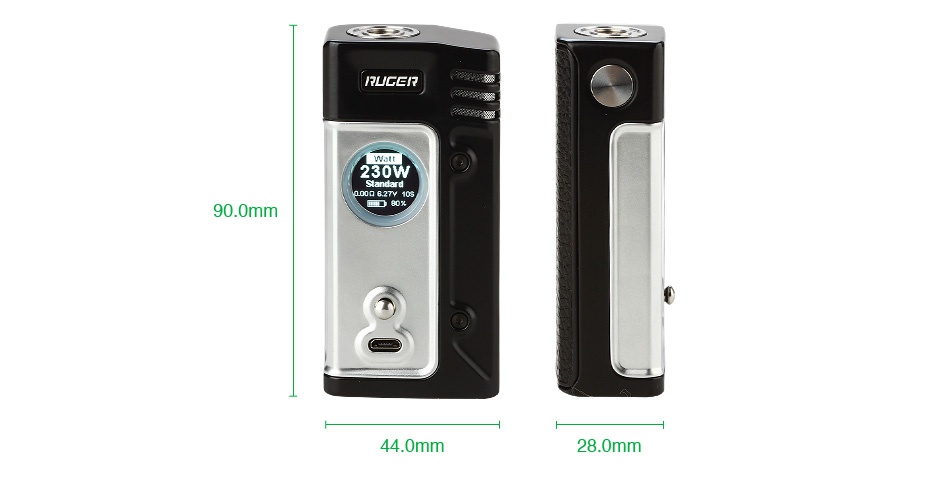 Think Vape Ruger 230W TC Box MOD IFUGER 44 0mm 28 0mm