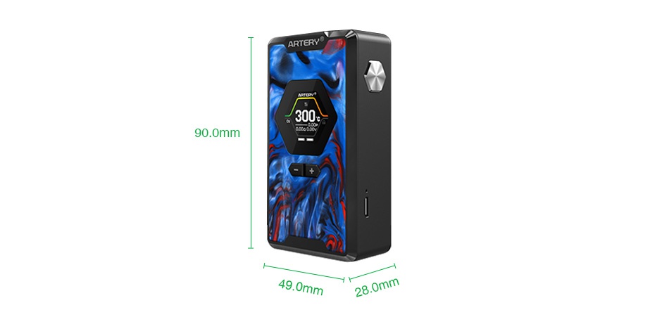 Artery Hive 200 TC Box MOD ART Ry  ART R  IRTTERYY 200 200w 0 00000v Carbon fibe Blue resin