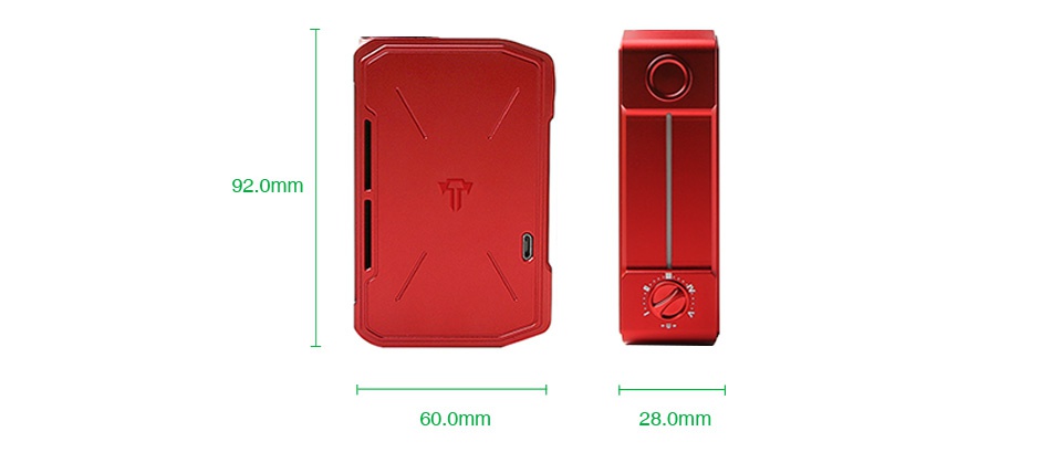 Tesla Invader 4 VV Box MOD 92 0mm 60 omm 28 0mr
