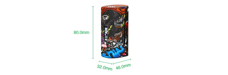 Vapecige VTX 100W TC Box MOD 80 0mm 320mm 0