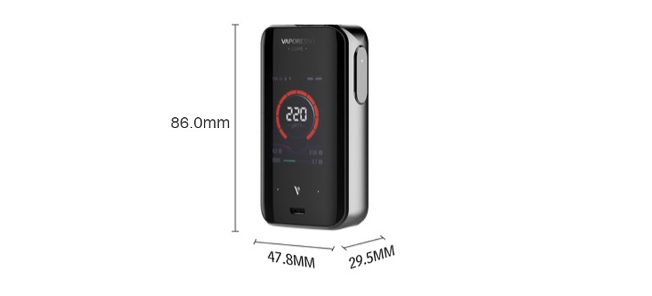 Vaporesso Luxe 220W Touch Screen TC MOD 86 0mm 220 478MM295MM