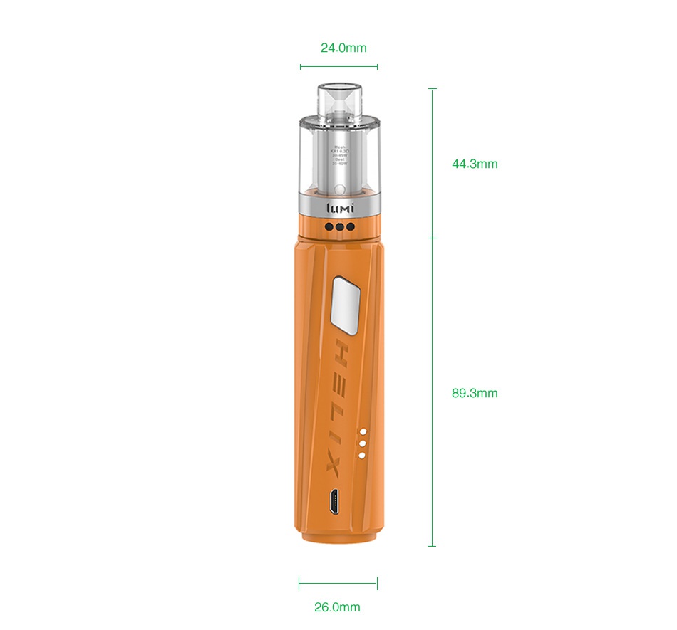 Digiflavor Helix Starter Kit with Lumi Tank 24 0mm 44 3mm 260mm