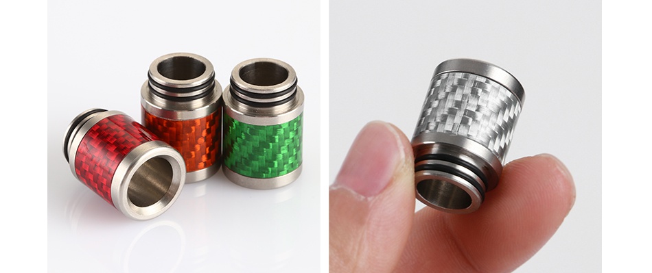 Stainless Steel Carbon Fiber 810 Drip Tip 0306 A B E