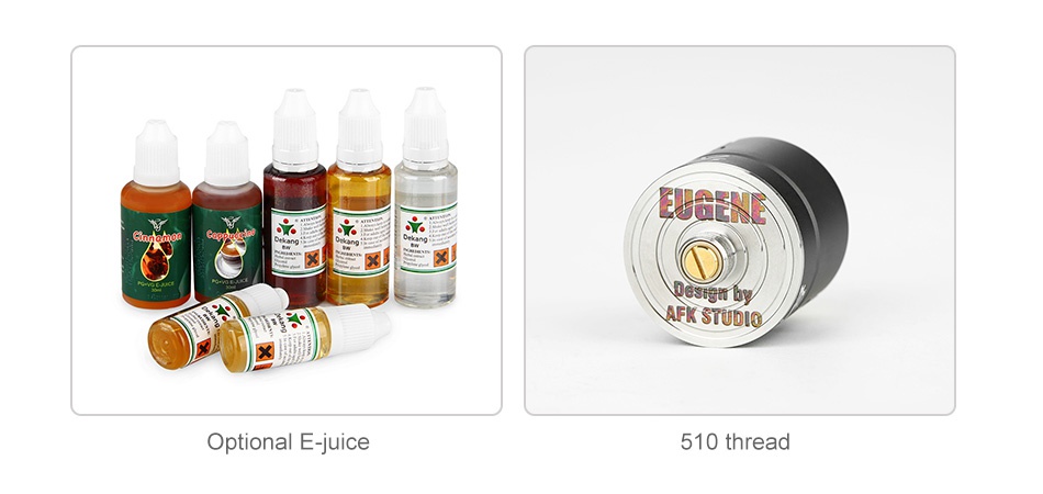 AFK STUDIO EASY ONE EDA RDA E GENE y FK STUDIO Optional E juice 510 thread