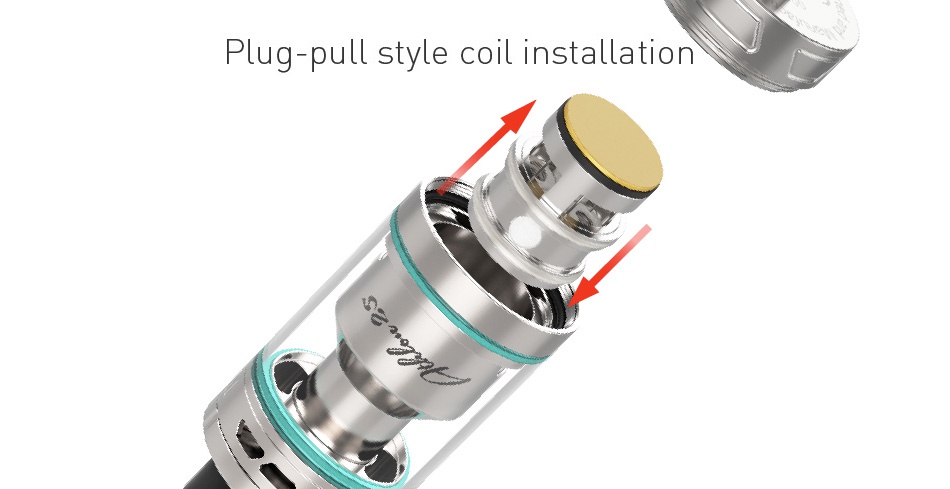 UD Athlon 25 Subohm/RTA Tank 4ml Plug pull style coil installation