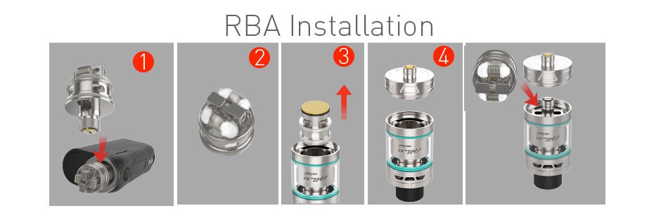 UD Athlon 25 Mini Subohm Tank 2ml RBA Installatio