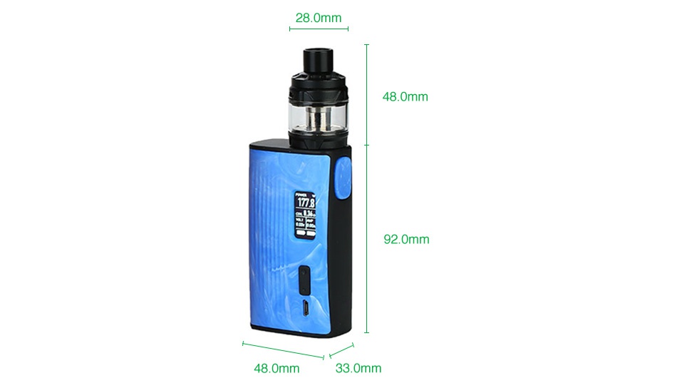 Joyetech ESPION Tour 220W TC Kit with Cubis Max 28 0mm 48 0 92 0mm 48 0mm 330mm