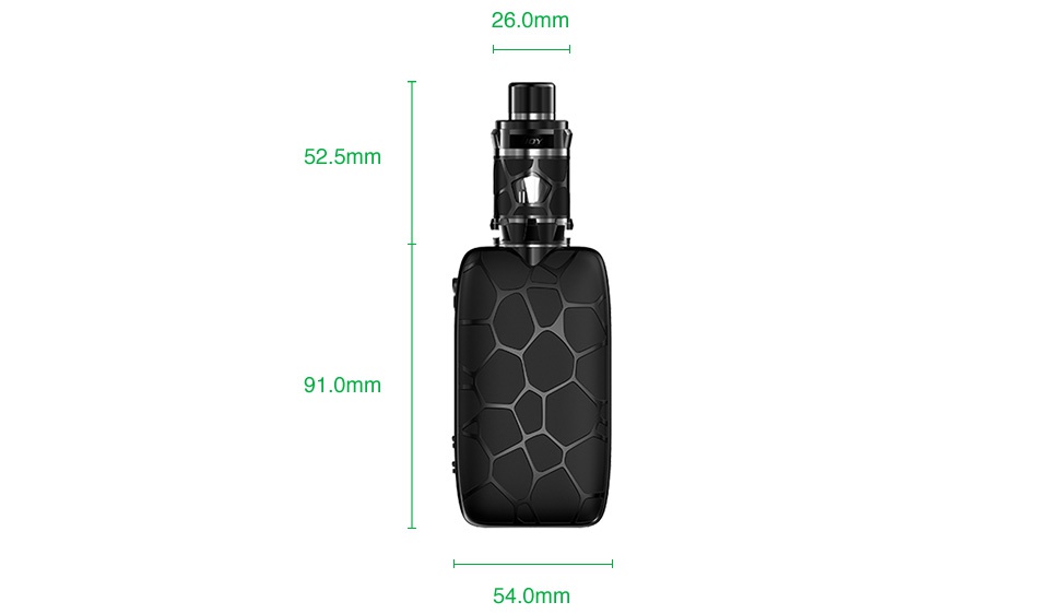 IJOY Mystique 162W TC Kit with Mystique Subohm Tank 260mm 52 5mm 91 0mm 54 0mm