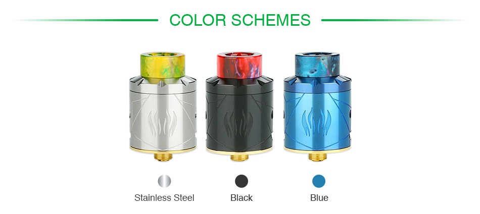 Avidvape Ghost Inhale RDA COLOR SCHEMES Black