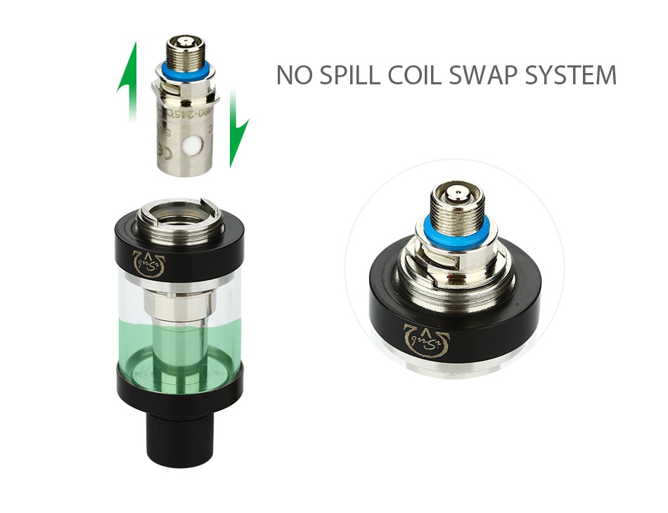 Innokin iSub V Sub-Ohm SS316L Tank 3ml NO SPILL COIL SWAP SYSTEM