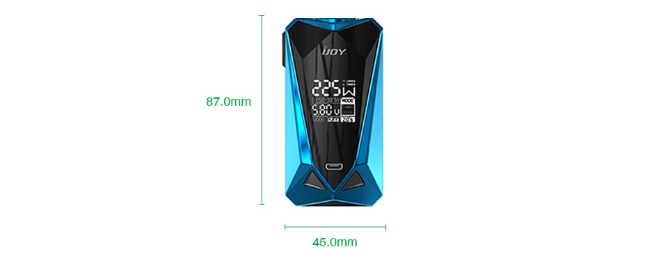 IJOY Diamond Mini 225W TC Box MOD JOY JOY 2c5 58U 58u Mirror black Mirror ss Mirror white mirror gold mirror rainbow JOY 225 225 58U 580u Mirror Green Mirror Purple Mirror Red Mirror gun metal mirror blue