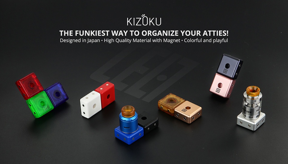 KIZOKU Cell Atty Stand 10pcs KIZOKU THE FUNKIEST WAY TO ORGANIZE YOUR ATTIES esigned in Japan  High Quality Material with Magnet Colorful and playful