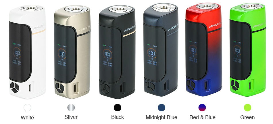 Vaporesso Armour Pro 100W TC Box MOD White Silver Midnight blue Red blue