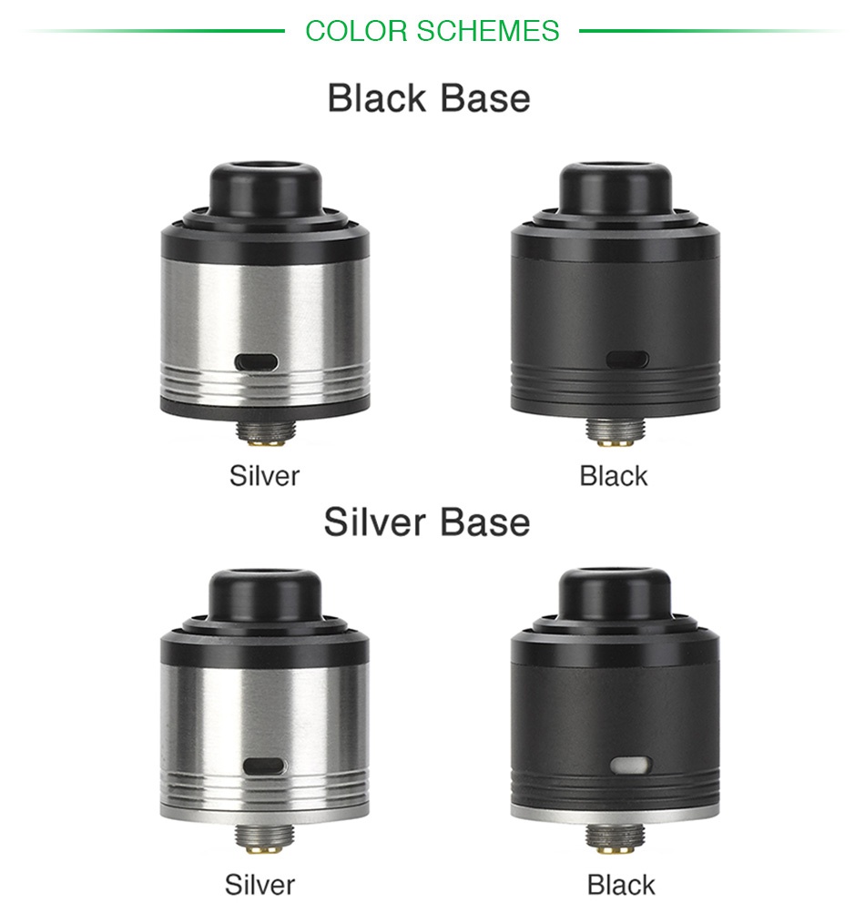 GAS MODS G.R.1 Pro BF RDA COLOR SCHEMES Black Base Silver Black Silver base Silver Black