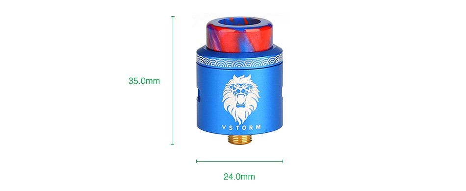 Vapor Storm Lion RDA       35 0mm 24 0mm