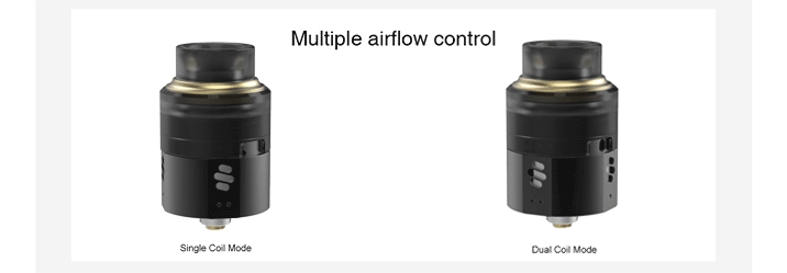 Vapefly Wormhole BF RDA Multiple airflow control Single Cod Mode Dual Col Mode