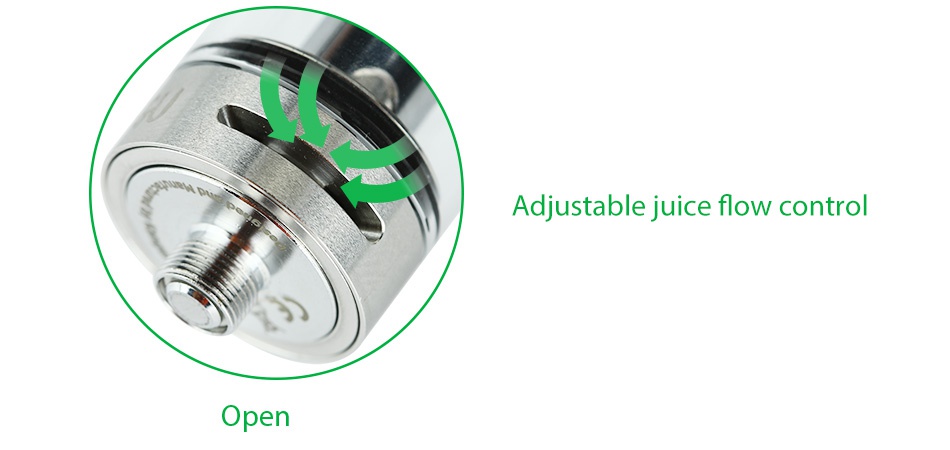 Kangertech PANGU Clearomizer 3.5ml Adjustable juice flow control Open