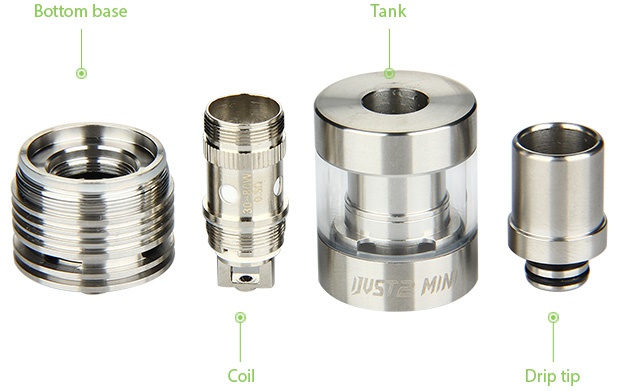 Eleaf iJust 2 Mini Kit 1100mAh Bottom base Ta Coil Drip ti