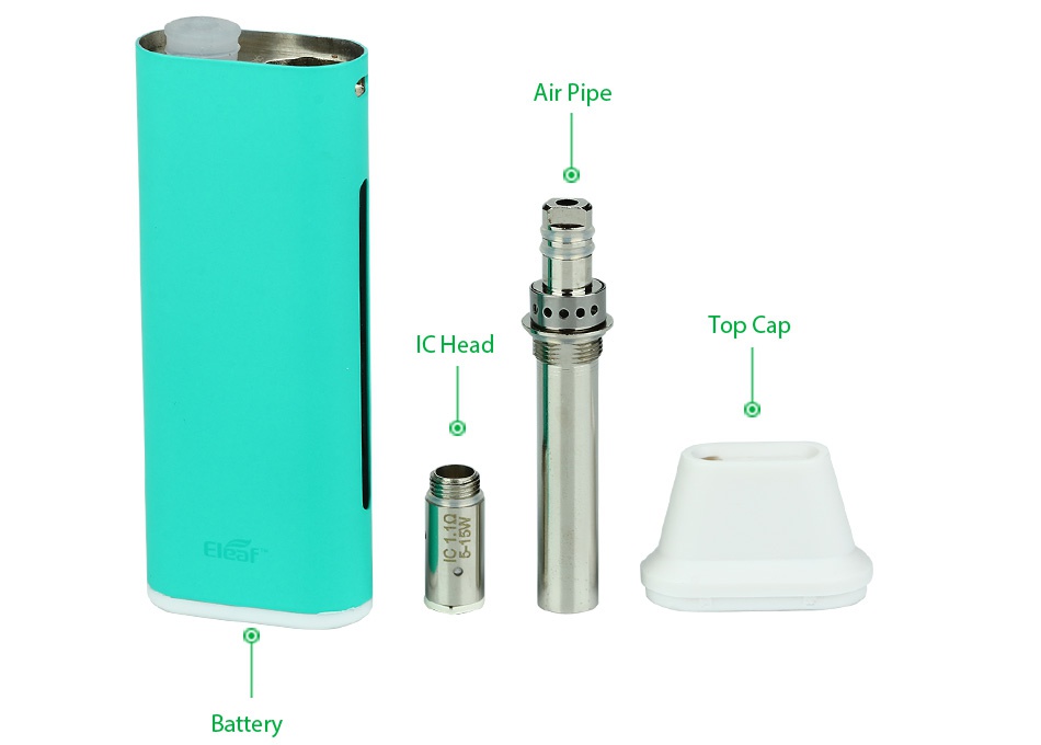 Eleaf iCare Mini PCC Starter Kit 2300mAh ip Top Ca ICHead Battery