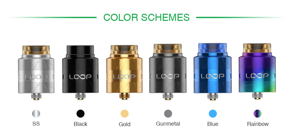 Geekvape Loop V1.5 RDA COLOR SCHEMES LCOr LOOP LOOP LCOP Gunmetal Rainbow