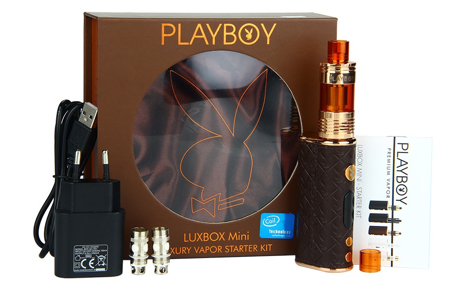 PLAYBOY Luxbox Mini 40W TC Starter Kit 2200mAh PLAYBOY LUXB  X Mini URY VAP  R STARTER KIT