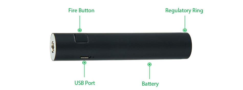 Joyetech eGo Twist+ Kit with CUBIS D19 Atomizer 1500mAh Fire button Regulatory Ring USB Port Battery